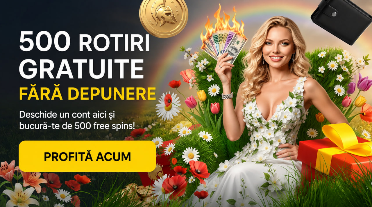 500 rotiri gratuite fără depunere - profită acum