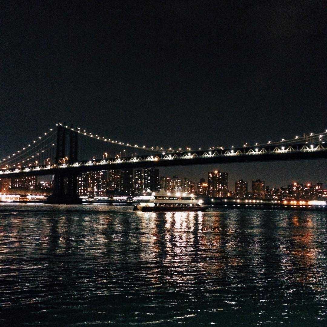 New York at night by Silviu Tolu